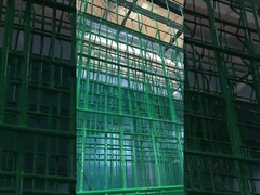 Trójkątny ogród zakrzywiony płot 3D spawany drut PVC pokryty płotem ogrodowym