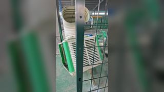 Ogrodzenie zabezpieczające 3D w kształcie litery V. Trwałe ogrodzenie ogrodowe