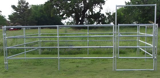 6 Feet High Hot Dipped Galvanized Sheep Corral Panels Carbon Steel 