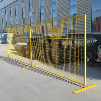6FT Canada Metal Tempoary Fence PVC Panels Coated dla budownictwa