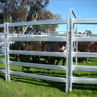 12 Ft Heavy Duty Galvanized Metal Round Pen Hodowli bydła Korral Farm Panel Ogrodu