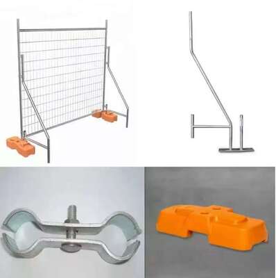 Wytrzymałe ocynkowane metalowe panele ogrodzeniowe tymczasowe 2.1*2.4M na rynek australijski