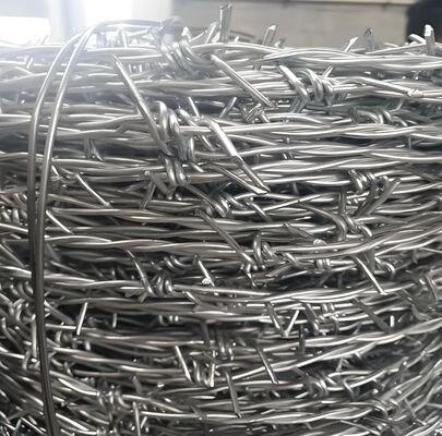 25kg Hot Dipped Galvanized Barbed Wire Coil Anti-corrosion for Farm and Ranch Security