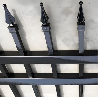 Ogrodzenie stalowe rurowe klasy komercyjnej, wysokie bezpieczeństwo, antykradzieżowe