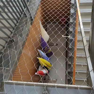 High Security SS316 Stainless Steel Wire Rope Mesh with 7x19 Mesh Hole for Zoo Safety Protection