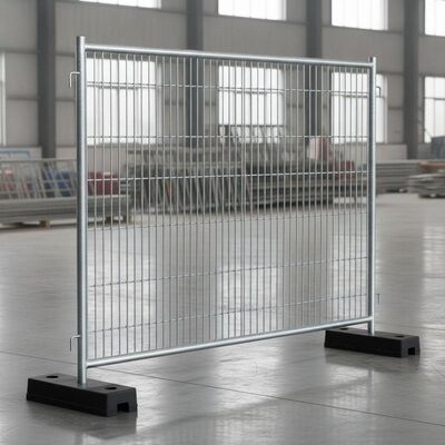 Zgalwanizowany panel ogrodzeniowy w stylu Heras 2x3.5M z metalu z gumą