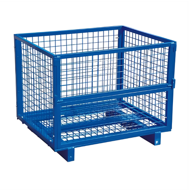 Klatka do przechowywania z siatki drucianej Rozmiar siatki 5,0 mm Grubość drutu 5,8 mm Układanie w stos Składanie w dół 1200 x 800 x 1000 mm